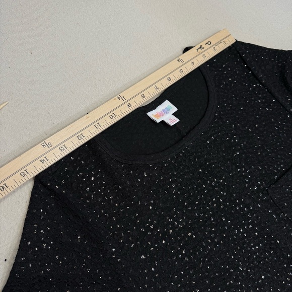 LuLaRoe Carly Dress Black Sparkly Glitter Sequin - NWT - Size Small - Picture 10 of 13
